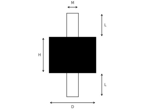 Trillingsdemper type A schematisch