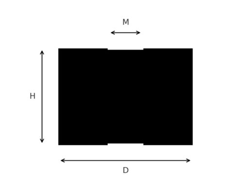 Trillingsdemper type C schematisch