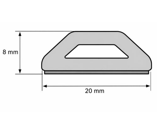 20x8 D-profiel schematisch